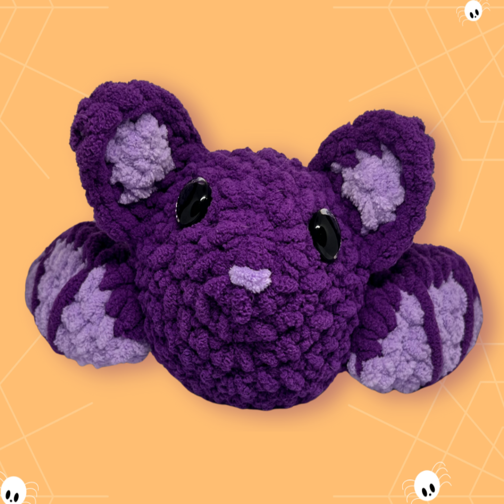 Bat PanzyPuff Purple